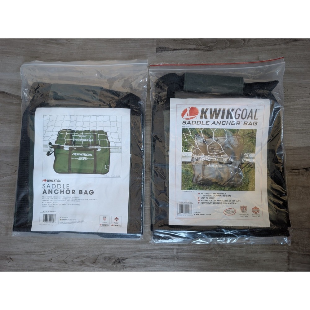 Kwik Goal Saddle Anchor‎ Bag Lot of 2 Green NEW 10B1605